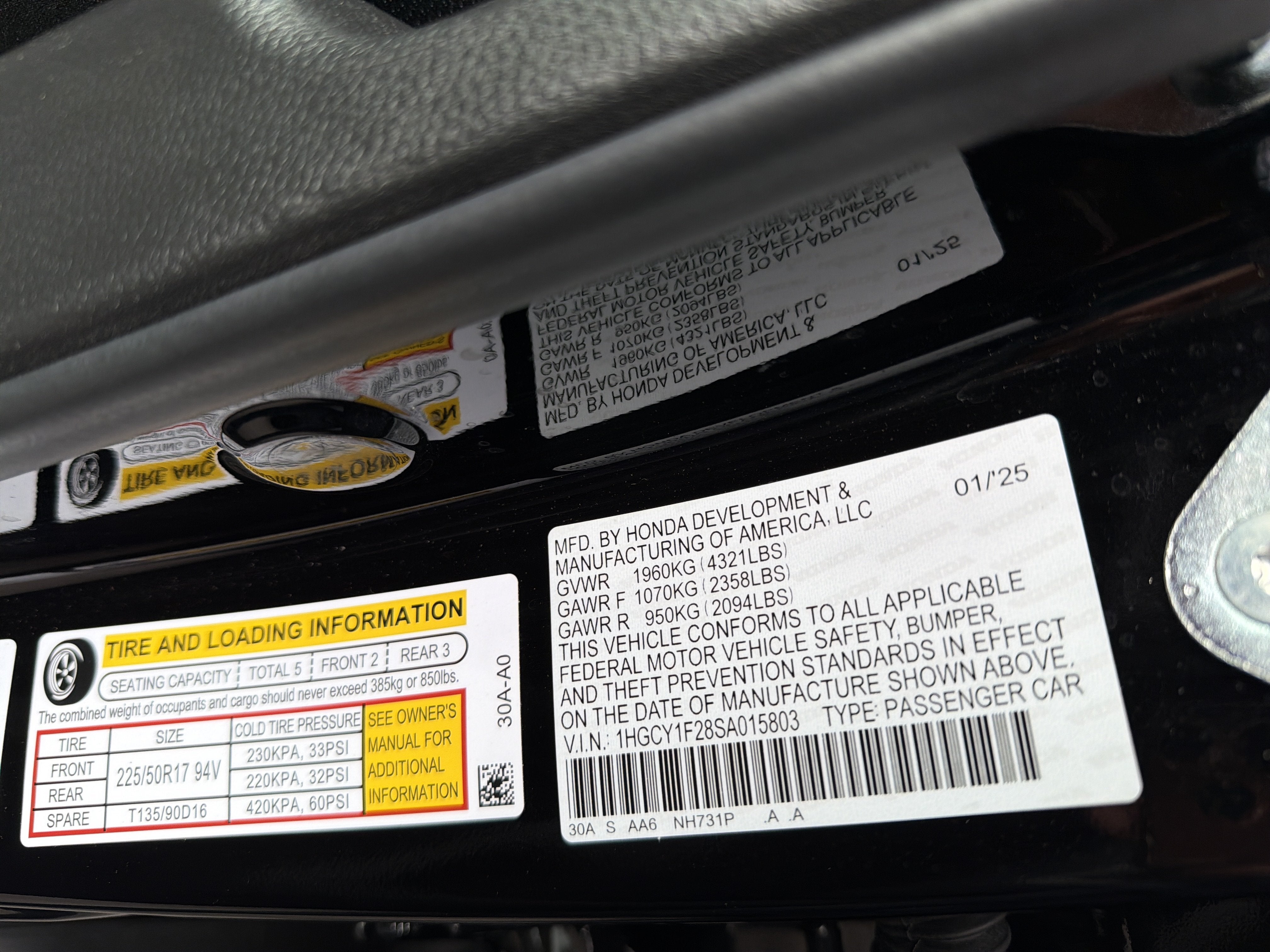 2025 Honda Accord Sedan LX CVT