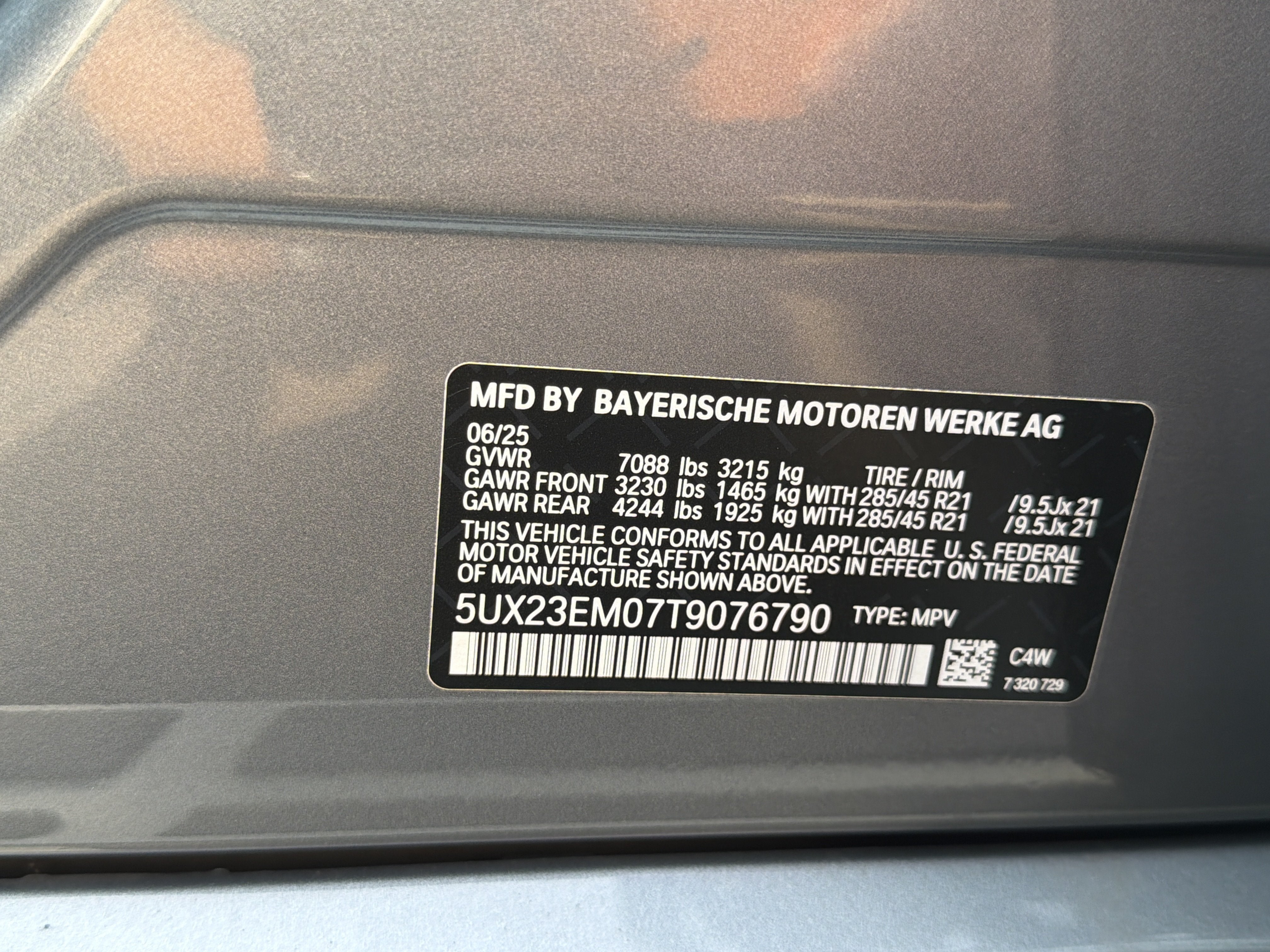 2026 BMW X7 xDrive40i Sports Activity Vehicle