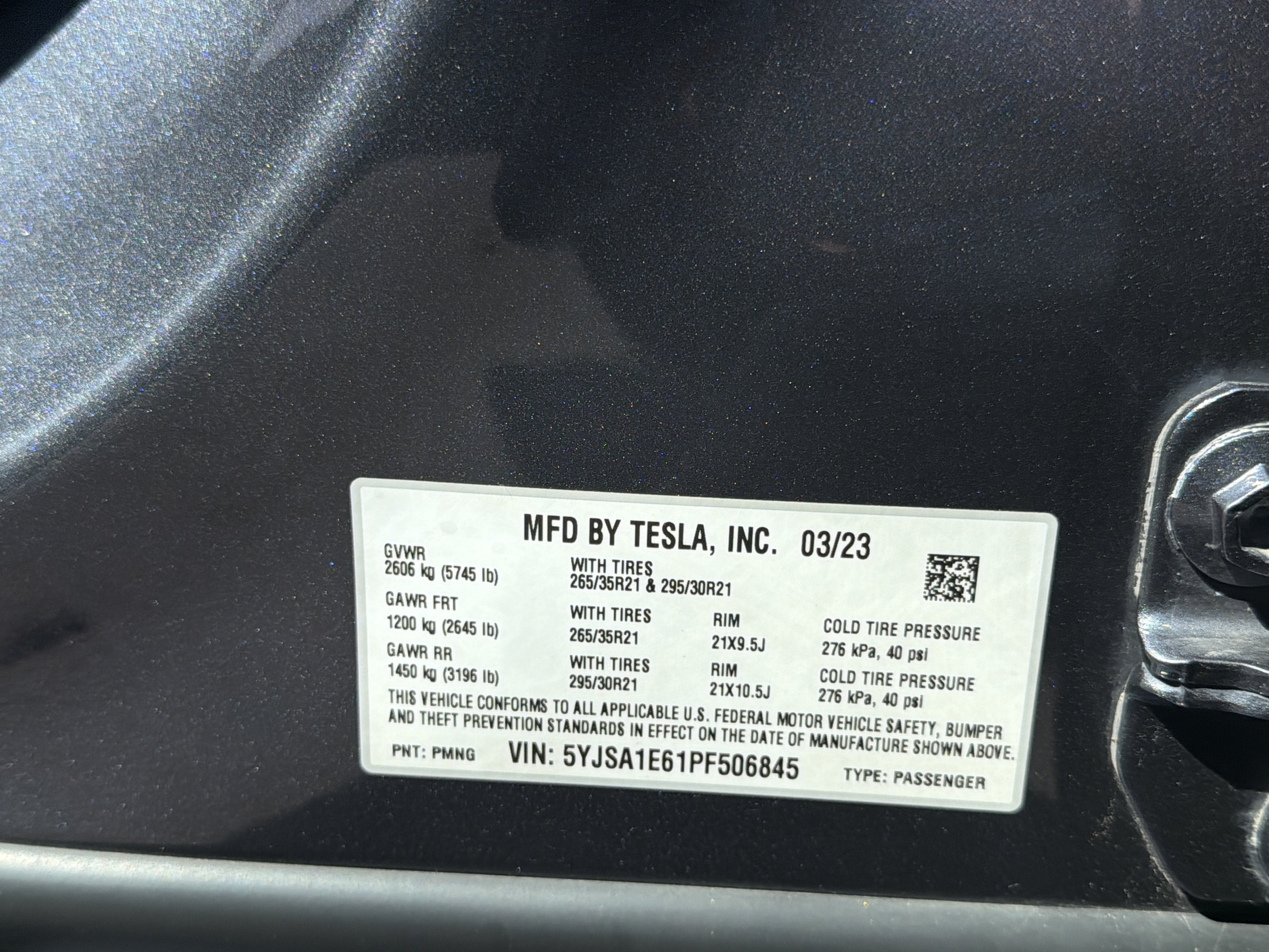 2023 Tesla Model S Plaid AWD