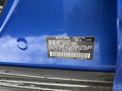 2022 Subaru WRX Premium Manual