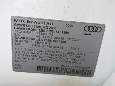 2022 Audi Q5 S line Premium 45 TFSI quattro