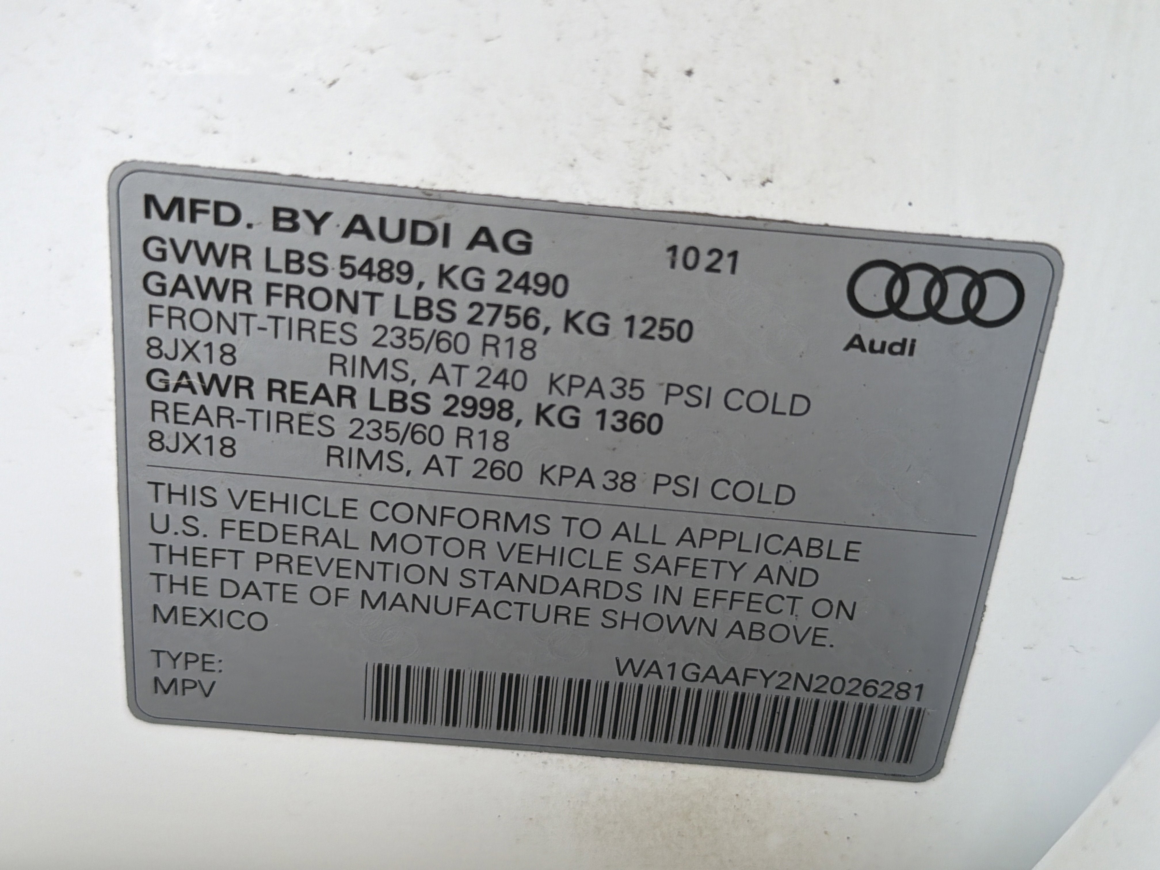 2022 Audi Q5 S line Premium 45 TFSI quattro