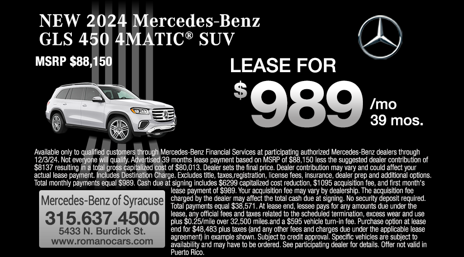  MercedesBenz of Syracuse Specials Fayetteville, NY